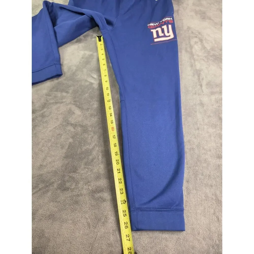 Nike NFL New York Giants Dri-Fit OnField Size L 14/16 Boys Sweatpants Blue C38